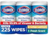 Clorox Disinfecting Wipes for Allergy Season Pack (pack of 3 tubes)