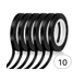 [B0FFB474B7] 6-Pack Audab Black Marking Tape Rolls